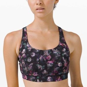 NWOT Lululemon Energy Bra In Active Flora Multi Medium Suppose B-D cup Sz 6